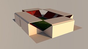 3D model Football Stadium