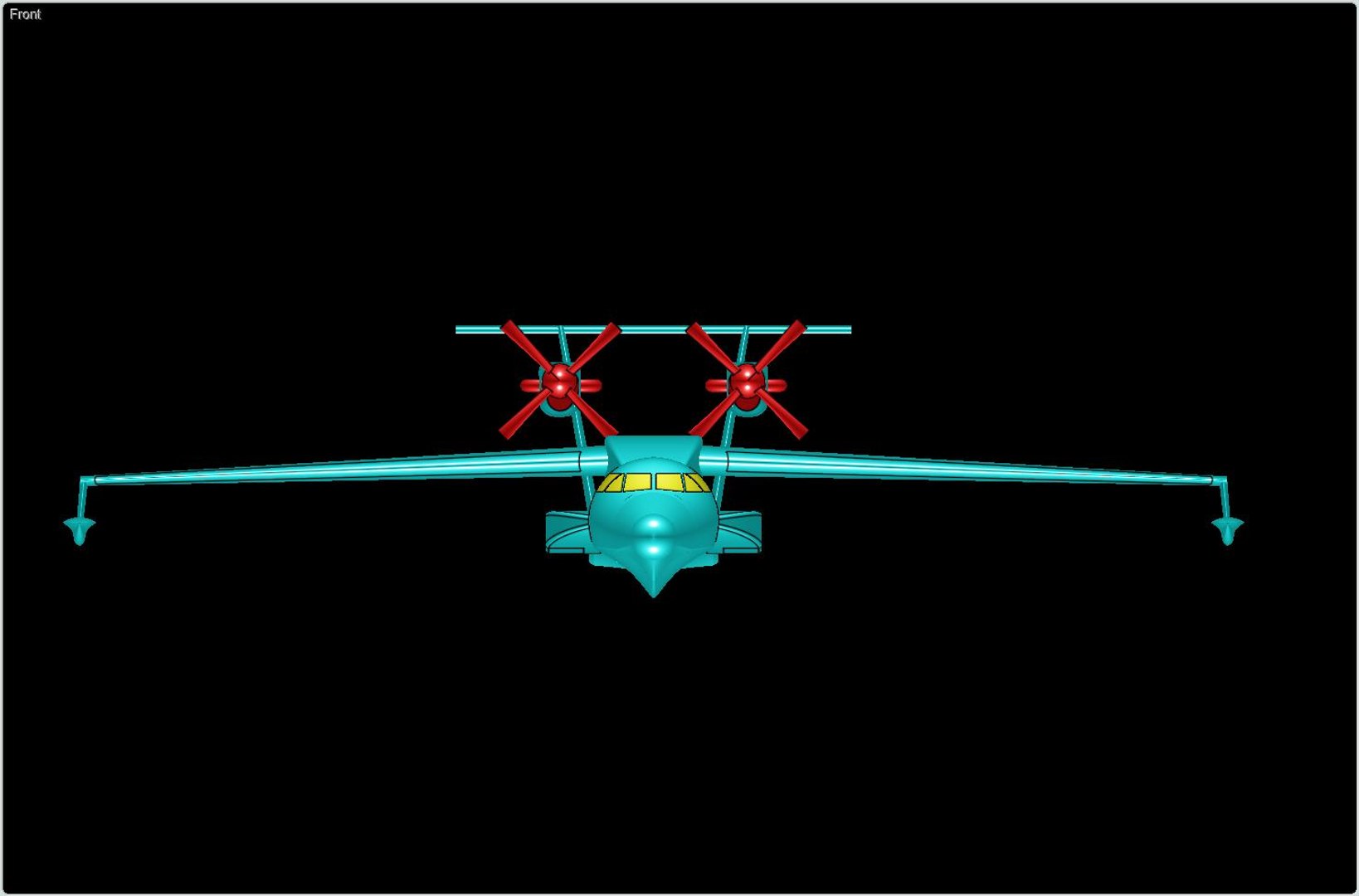 3d Beriev Aircraft Solid Assembly
