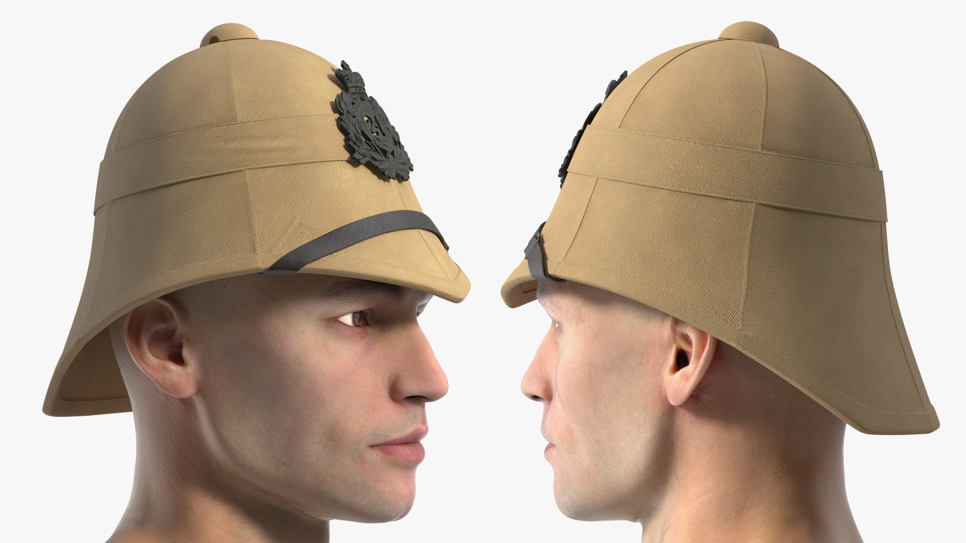 British Army Pith Helmet with Regimental Badge on Man Head 3D model https://p.turbosquid.com/ts-thumb/LV/qgExOc/Nm/british_army_pith_helmet_with_regimental_badge_on_man_head_006/jpg/1750126858/1920x1080/fit_q87/321a2b26a63325ceffa507ec594b90f42694ed70/british_army_pith_helmet_with_regimental_badge_on_man_head_006.jpg