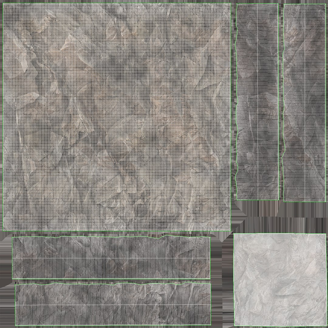 Rock Cross Sections Cliffs 3D - TurboSquid 1320633