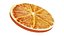 Tranche d'orange séchée