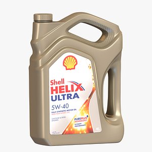 shell helix oil bottle 3D model