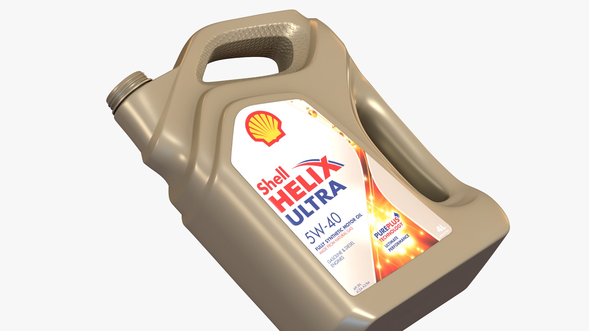 Shell Helix Oil Bottle 3D Model - TurboSquid 1549272