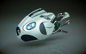 T Hover Bike 02 3D model