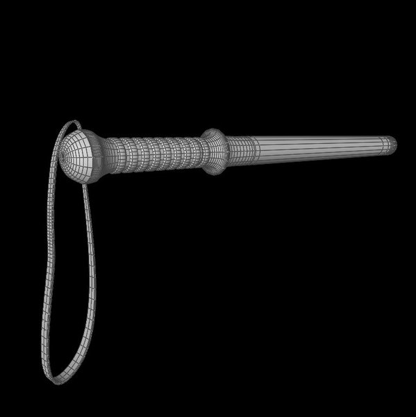 3d baton police model