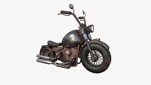 Motorcycle Cartoon A20 Rust - Custom Vehicle Design model