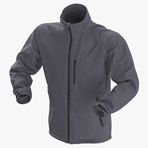 3D male winter jacket 01