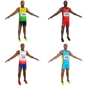 pack sprinter athlete 3D
