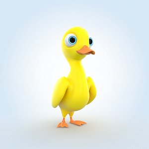 3D Baby Duck model