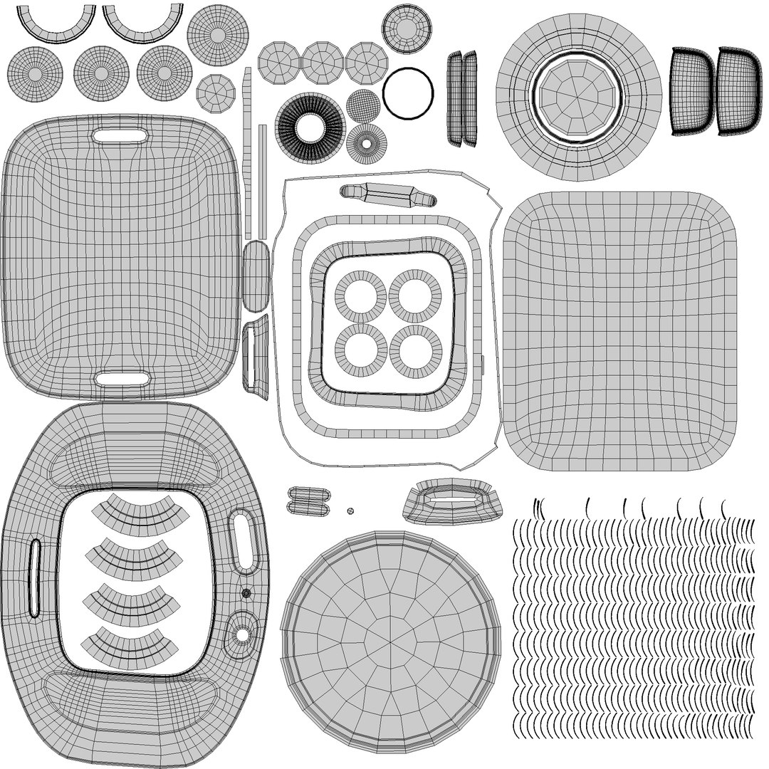 3D Apple Watch 8 Series Gold Stainless Steel Case With Milanese Loop