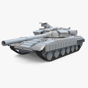 Tank T-64BV High-Poly 3D