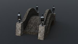Stone Bridge with lanterns