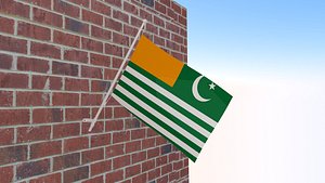 FlagofAzadKashmir 3D model
