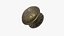 3D model Vintage Round Door or Drawer Knob