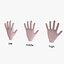 Hand 3D Base Mesh Low-poly