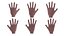 Hand 3D Base Mesh Low-poly