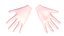 Hand 3D Base Mesh Low-poly
