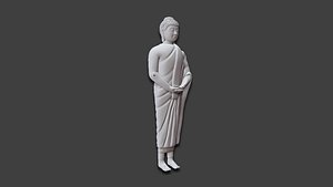 Asian Buddha Stand Act4 3D model