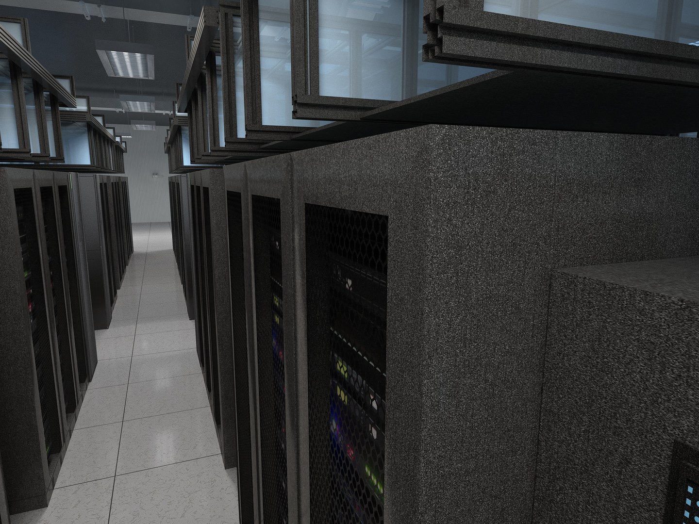 3d Computer Server Room Model Turbosquid 2123480