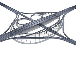 3D model viaduct highway