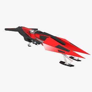 sci-fi aerial vehicle 3d model
