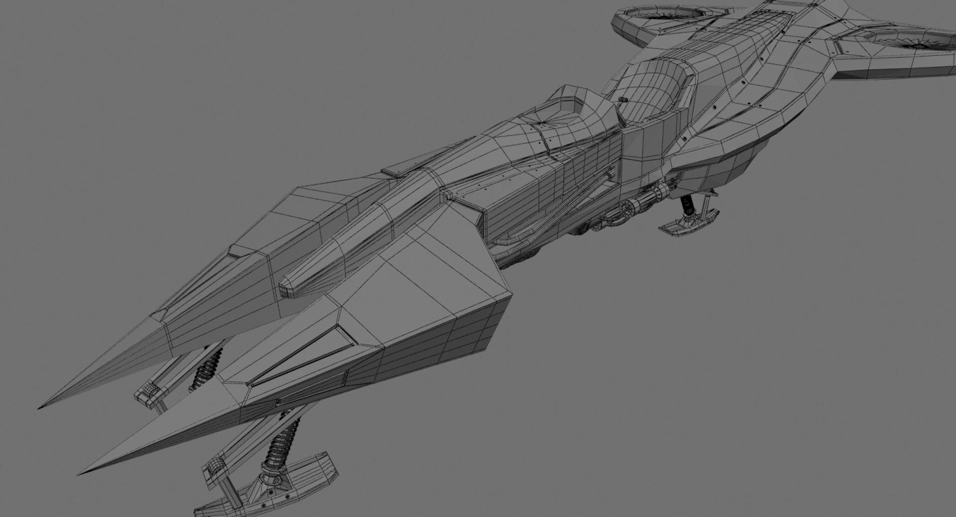 Sci-fi Aerial Vehicle 3d Model