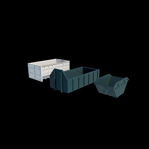 waste container set 3D model