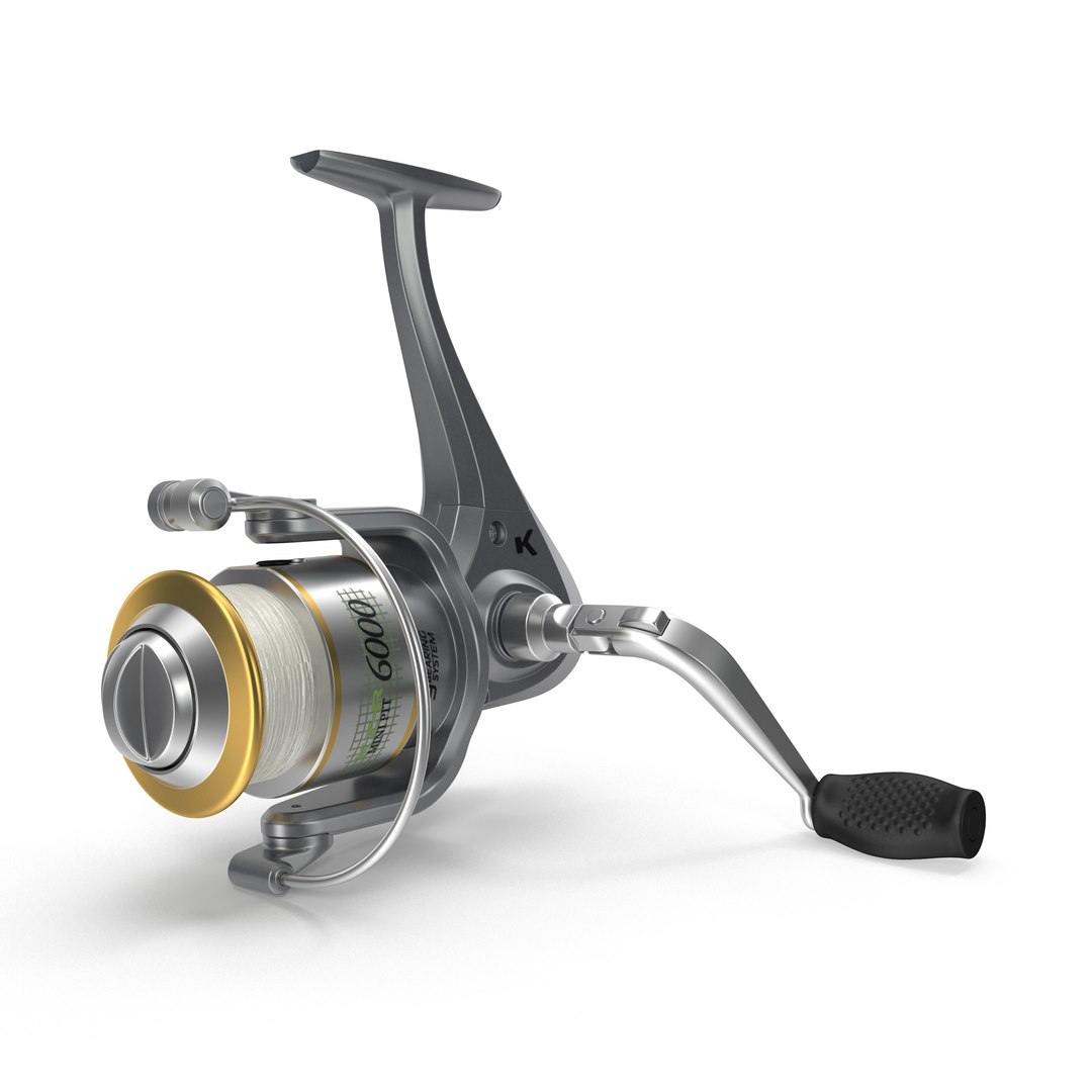 Fishing Reel 3D model preview