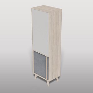 Scandinavian Two-Tone Wardrobe