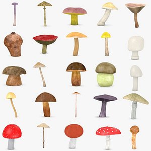 25 mushrooms 3d 3ds