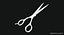 3D model barber scissors ar