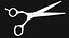3D model barber scissors ar