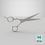 3D model barber scissors ar