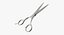 3D model barber scissors ar