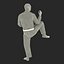 Черный костюм японского каратэ Fighter Pose 3 с ме