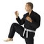 Черный костюм японского каратэ Fighter Pose 3 с ме