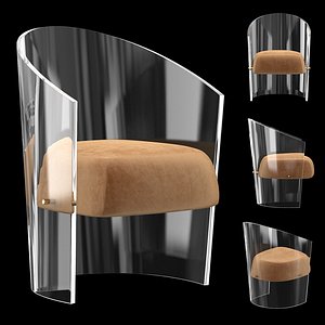 CHAHAN Plexiglass armchair
