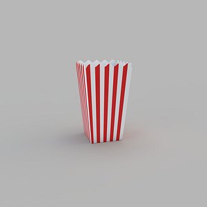 Popcorn Box 3D model