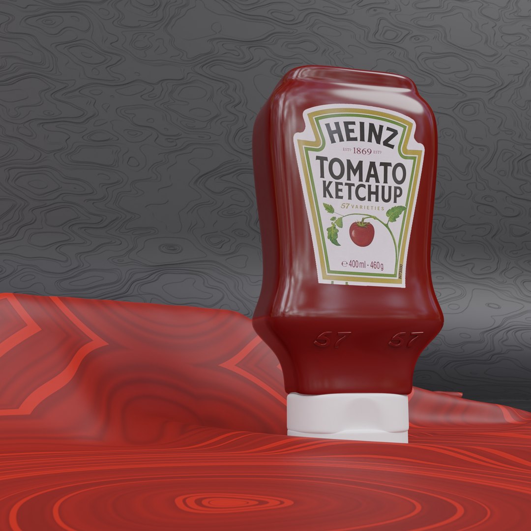 3D Heinz tomato ketchup TurboSquid 1746976