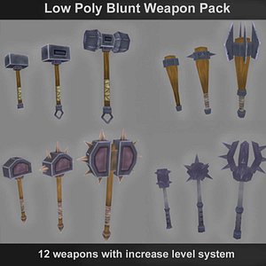 maya blunt weapons polys