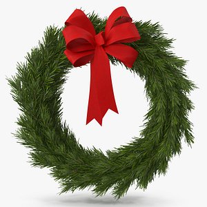 Christmas Wreath with Red Bow 4