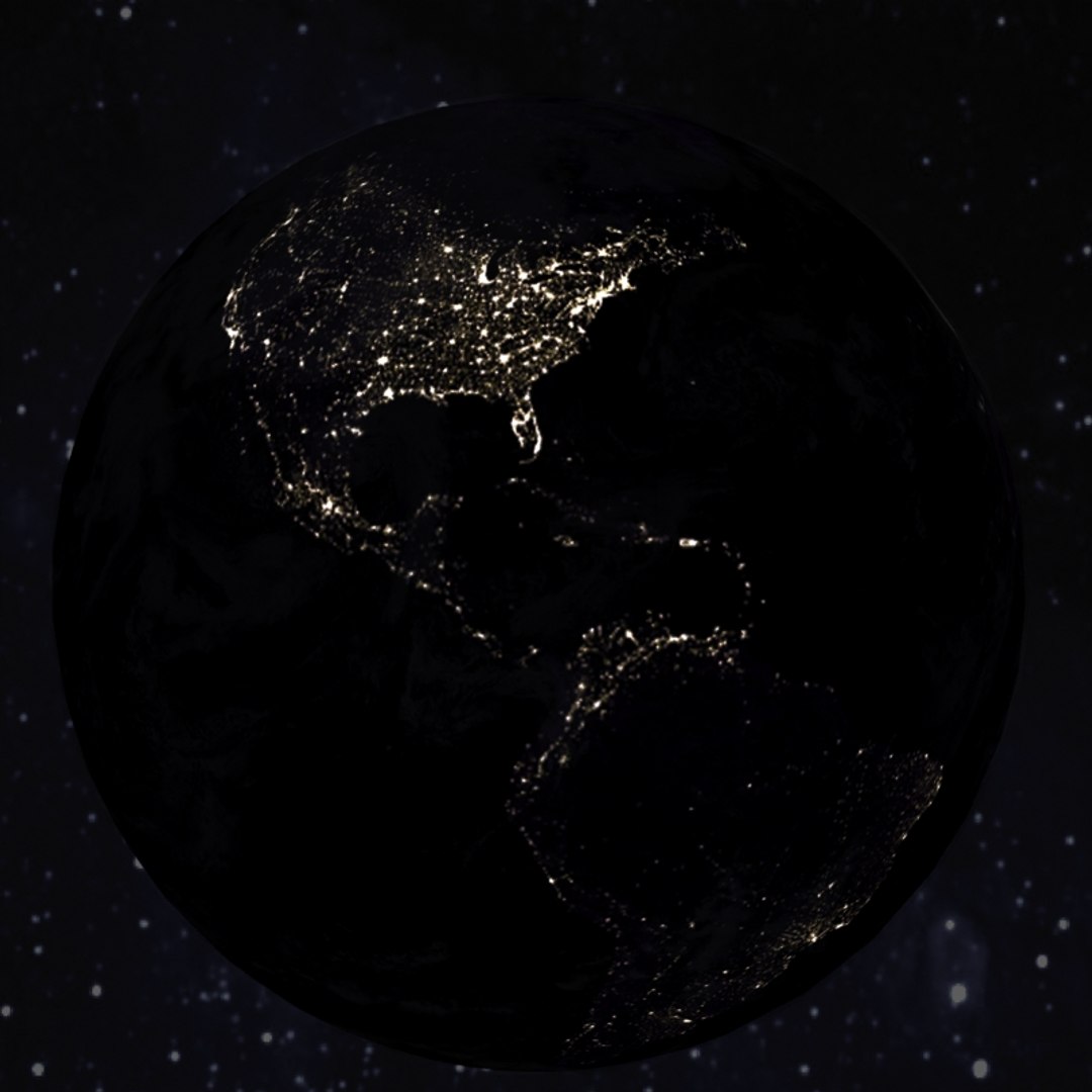 earth night 3d max