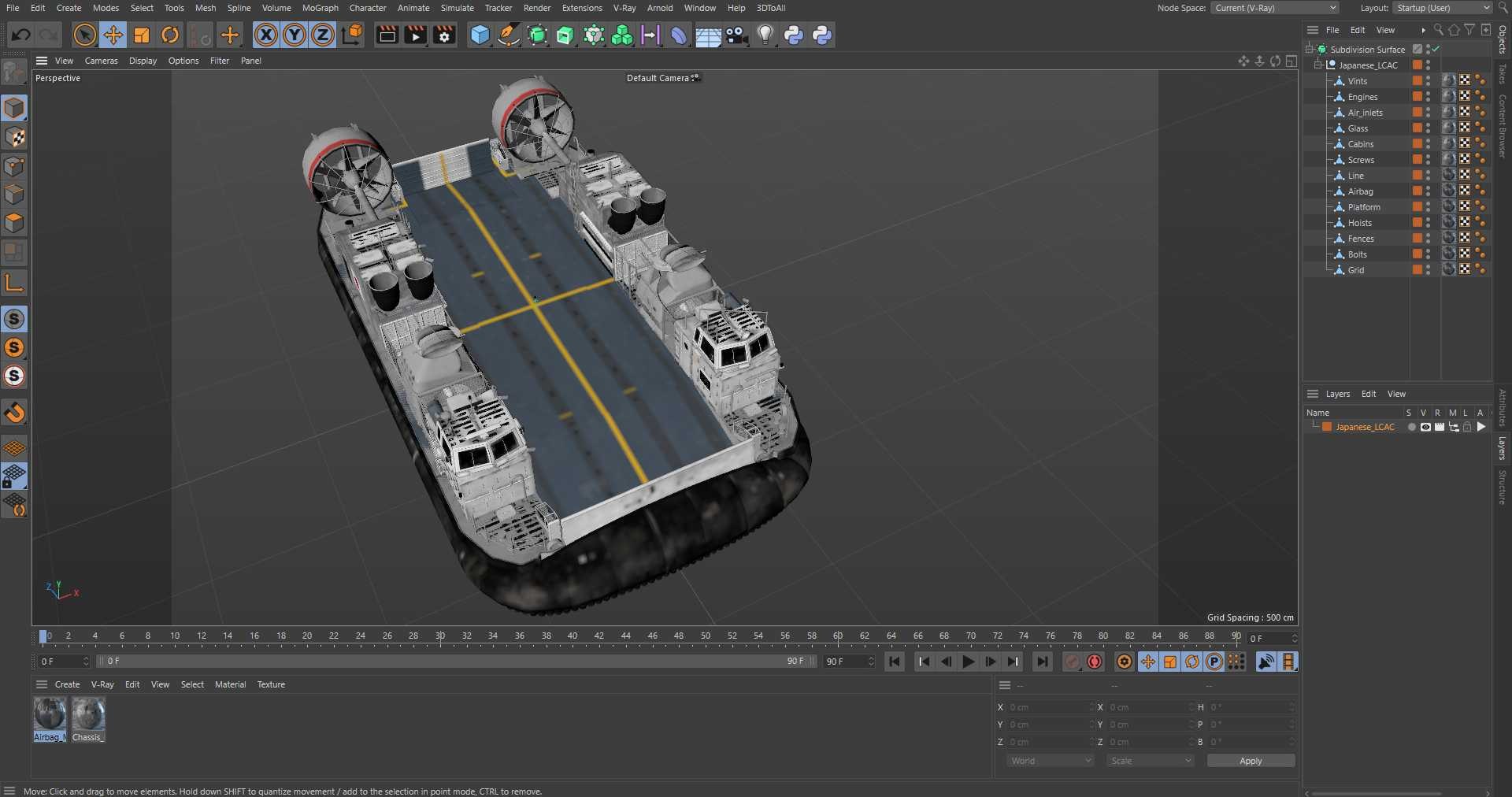 Japanese LCAC 3D Model - TurboSquid 2362514