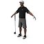 Golfer Rigged