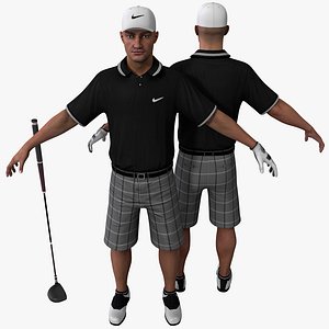 Golfer Rigged