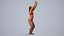 00280Misha013 - Adult Caucasian woman exercising in summer athletic wear for spaces