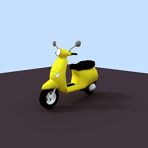 3D vespa bike model