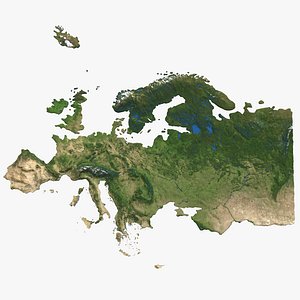 Europe 3D Map