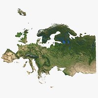 Europe 3D Map