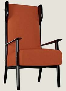 3D retro armchair model
